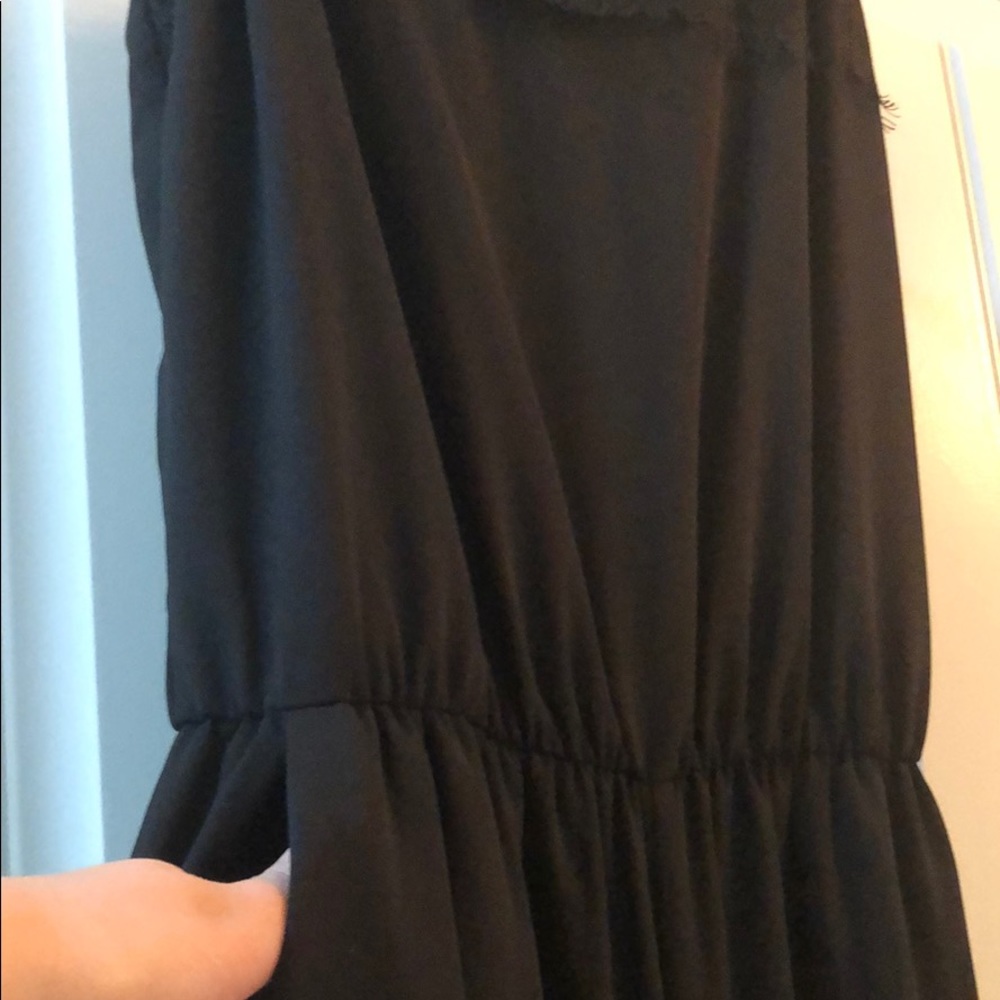 Long black romper with pockets! - Picture 3 of 3